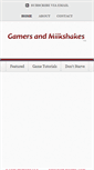 Mobile Screenshot of gamersandmilkshakes.com